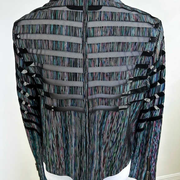 Blu Ice Zippered Long Sleeved Leather Jacket, size L - Picture 3 of 12